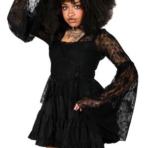 Elegant Black Lace Blouse